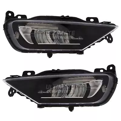 Volvo XC90 2015-> Fog Lights Front Spot Lamp Black Inner 1 Pair Left Right Hand • $199.09